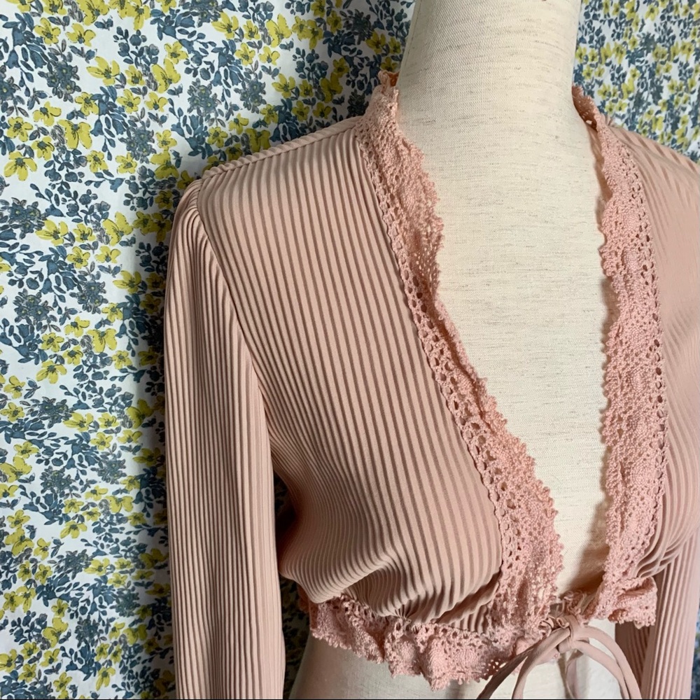 SOLD⚡️Vintage Accordion Pleated Cardigan⚡️ - Picture 5 of 10